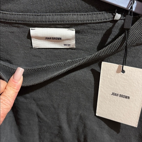Joah Brown Charcoal Long Sleeve Tee - Picture 4 of 8